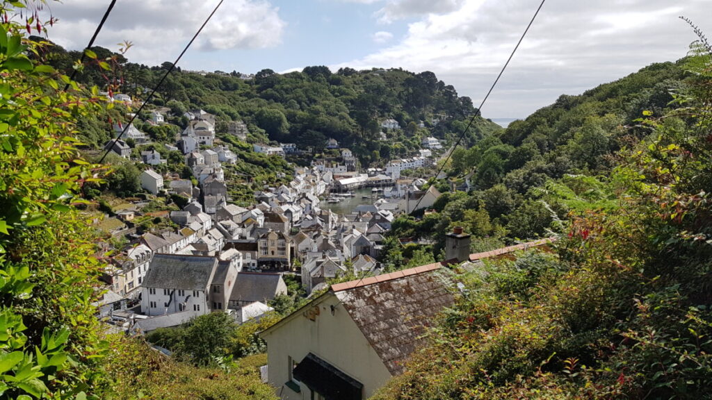 Looking down to Polperro