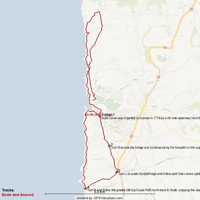 Bude, Widemouth, Sandy Mouth Circular Walk