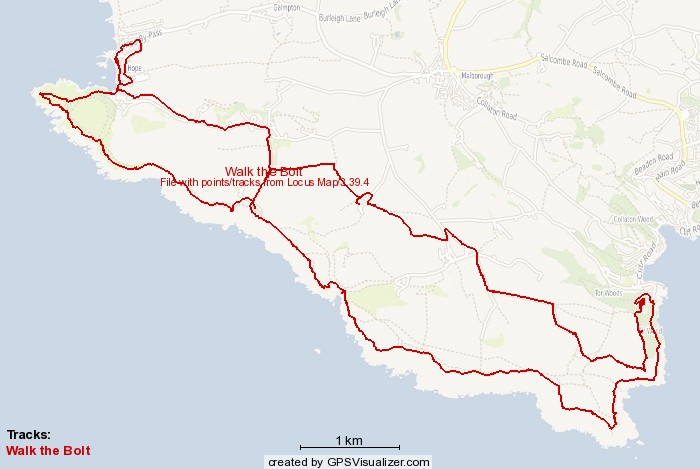 Walk the Bolt Route Map