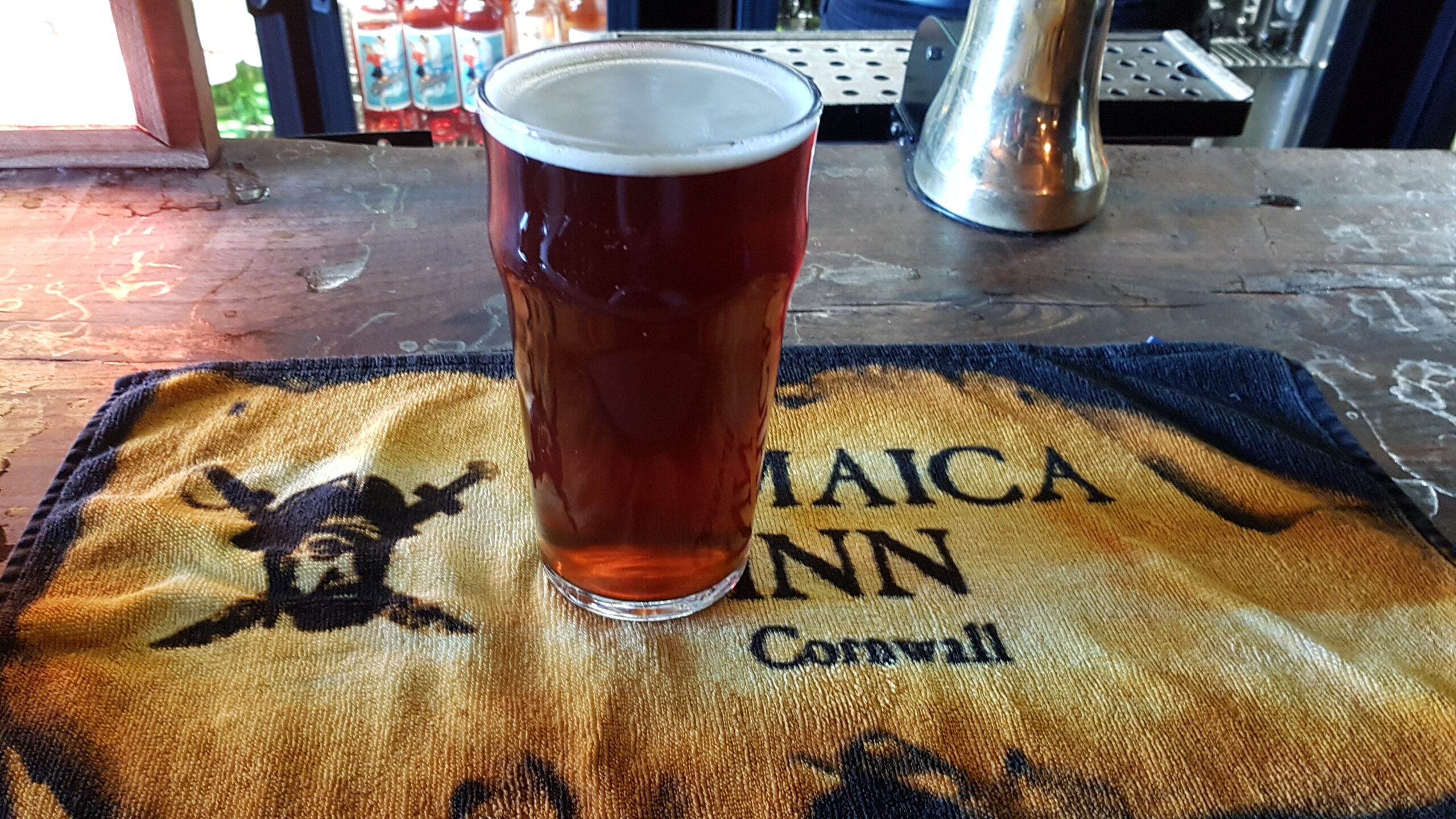 A pint at the Jamaica Inn