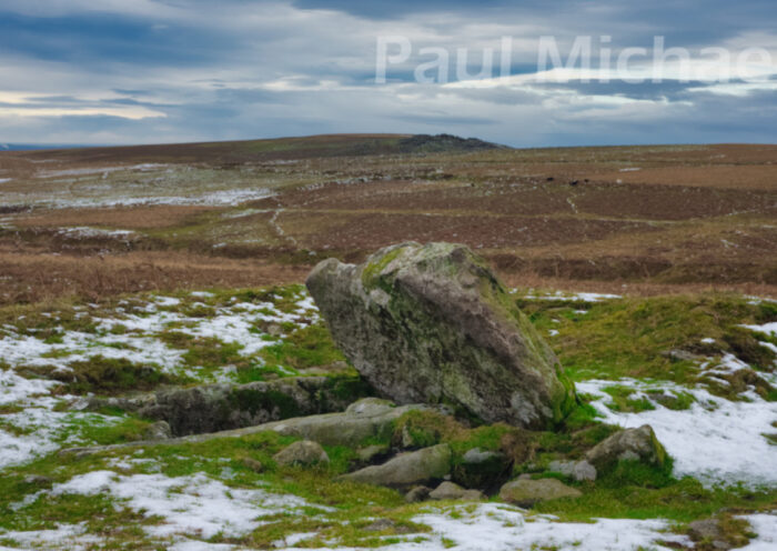 Ancient quoit on the open moor