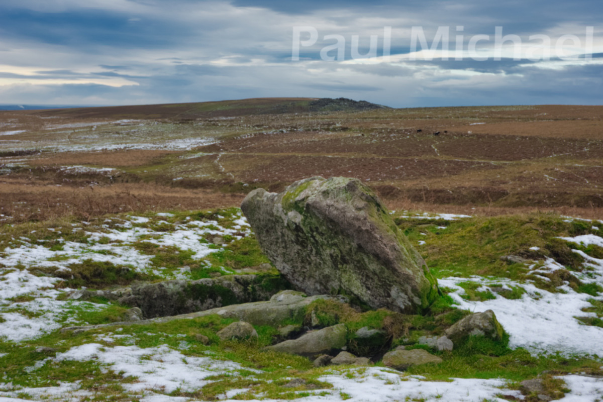 Ancient quoit on the open moor