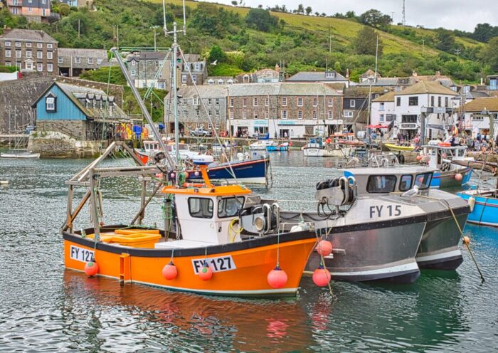 Mevagissey Fishing Boats in a Row