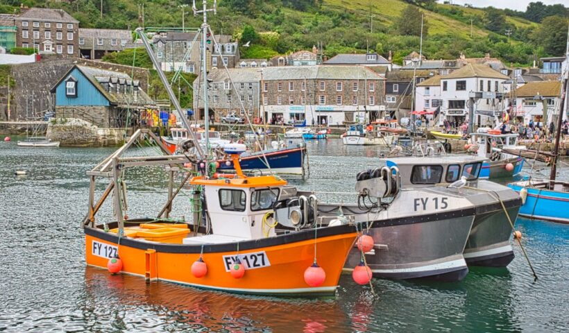 Mevagissey Fishing Boats in a Row
