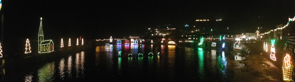 Christmas at Mousehole in Cornwall