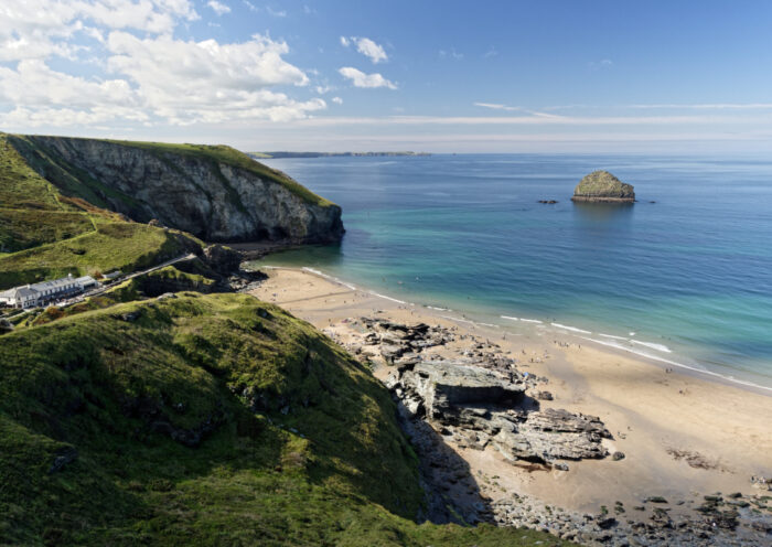 Trebarwith Strand Scene