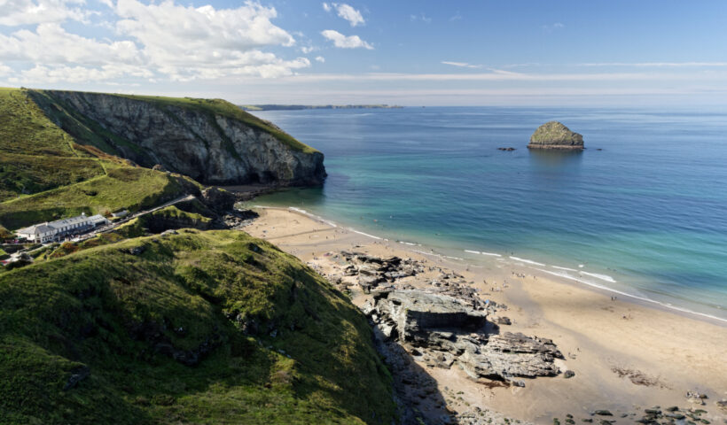 Trebarwith Strand Scene