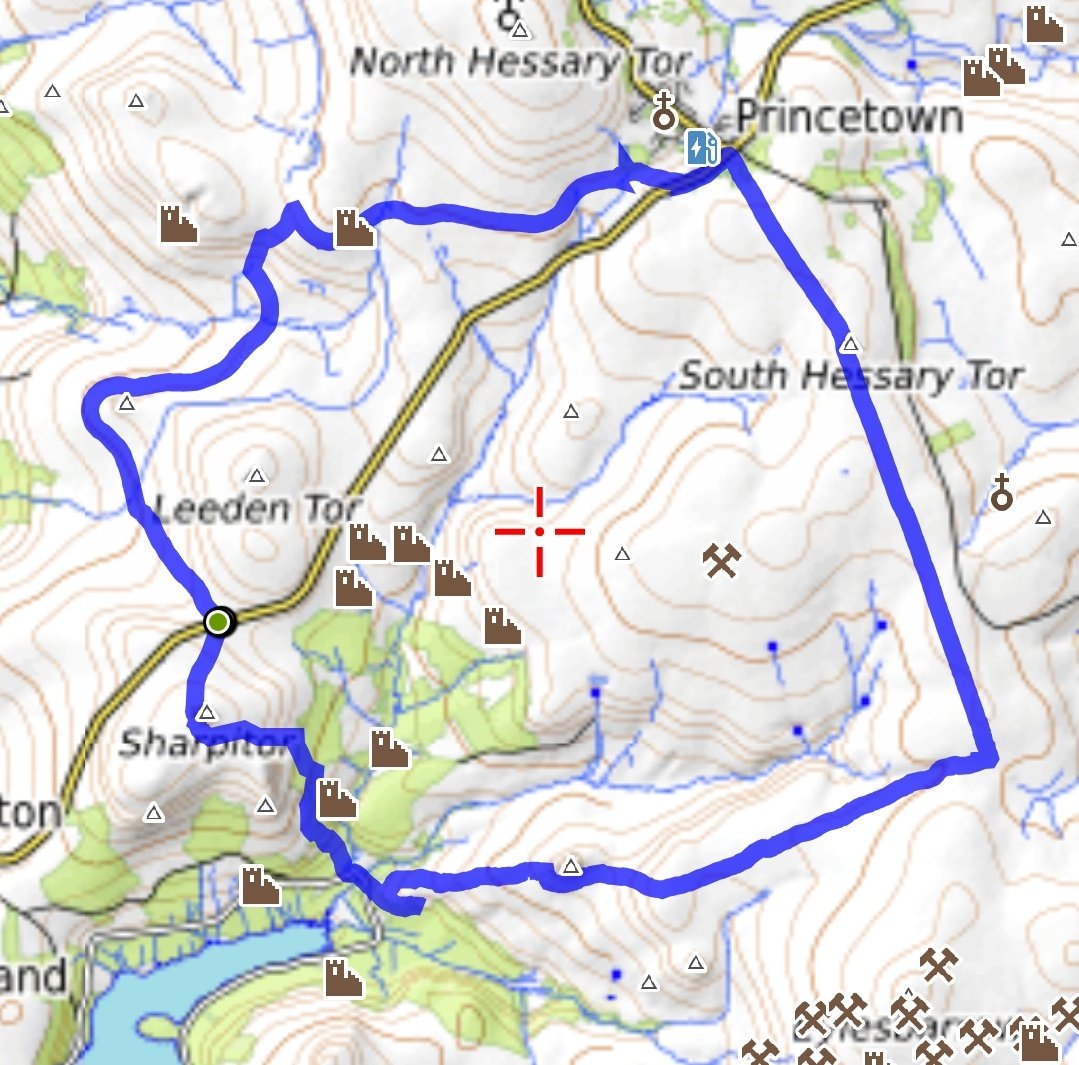 Leeden Tor Circular Route Map